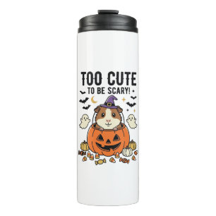 Halloween Guinea Pig Too Cute To Be Scary Vintage_ Thermal Tumbler