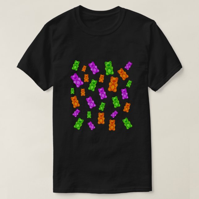Halloween Gummy Bear Candy Mix Premium  T-Shirt (Design Front)