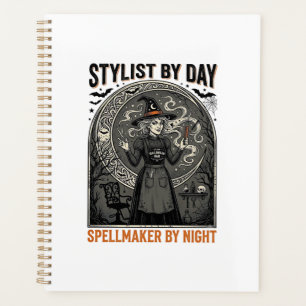 Halloween Hairstylist Witch Vintage Salon Magic De Planner