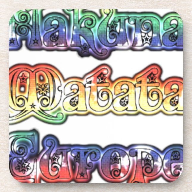 Halloween Hakuna Matata Europe.png Coaster (Front)