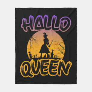 Halloween Halloqueen    Fleece Blanket