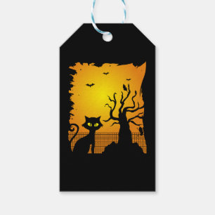 Halloween Halloween, Cat Happy Halloween Gift Tags