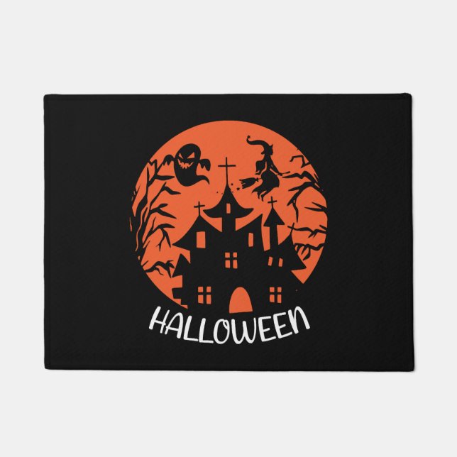 Halloween Halloween Halloween Party    Doormat (Front)