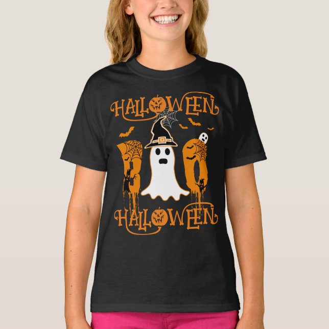  HALLOWEEN HALLOWEEN SCARY BOO T-Shirt (Front)