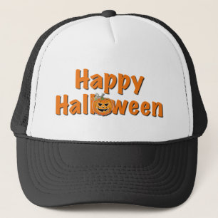 Halloween Halloween spooky jack-o-lantern Trucker Hat