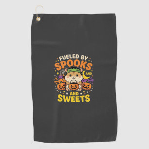 Halloween Hamster Fuelled By Spooks And Sweets_1 Golf Towel