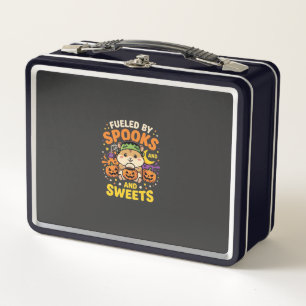 Halloween Hamster Fuelled By Spooks And Sweets_1 Metal Lunch Box