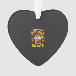 Halloween Hamster Fuelled By Spooks And Sweets_1 Ornament