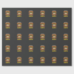 Halloween Hamster Fuelled By Spooks And Sweets_1 Wrapping Paper