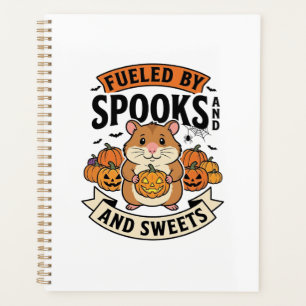 Halloween Hamster Fuelled By Spooks Funny Cute_1 Planner