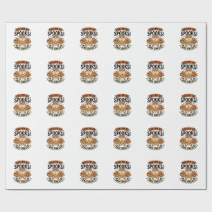 Halloween Hamster Fuelled By Spooks Funny Cute_1 Wrapping Paper