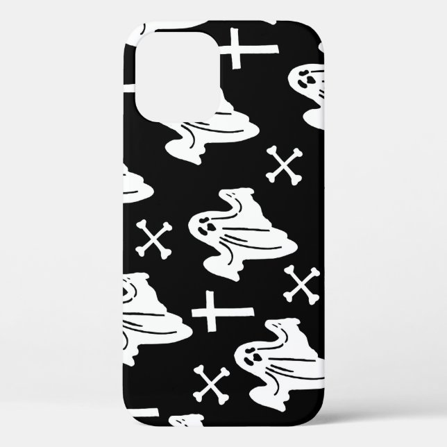 Halloween Hand Drawn Pattern Background Case-Mate iPhone Case (Back)