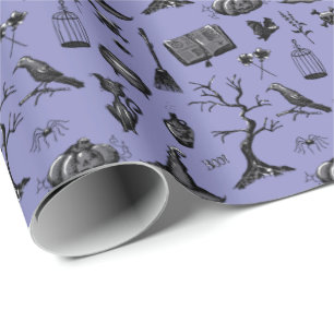 Halloween Hand-Drawn Wrapping Paper