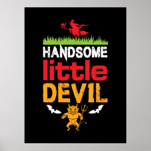 Halloween Handsome Little Birthday Poster