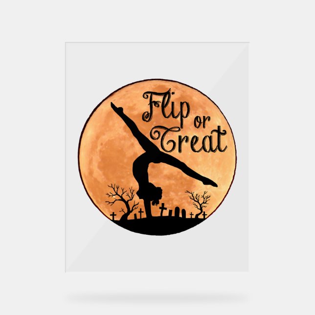 Halloween Handstands Acrylic Sign (Front)