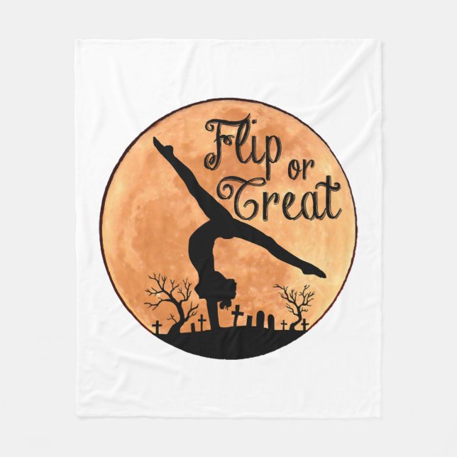 Halloween Handstands Fleece Blanket (Front)