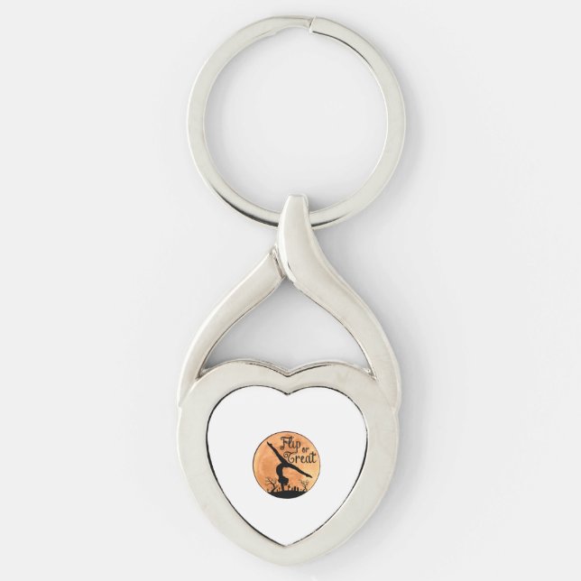 Halloween Handstands Key Ring (Front)