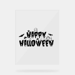 Halloween Happy Acrylic Sign
