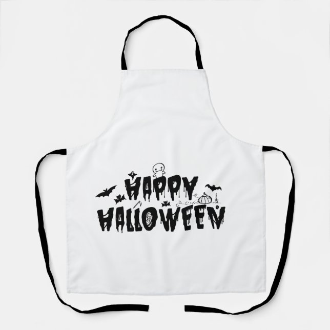 Halloween Happy Apron (Front)