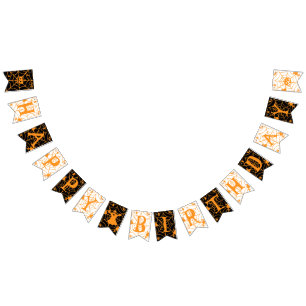 Halloween Happy Birthday Bunting