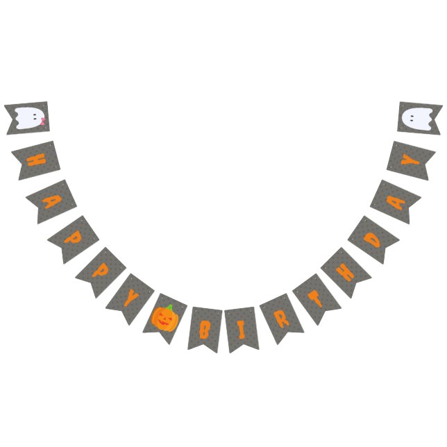 Halloween Happy Birthday Bunting (All)