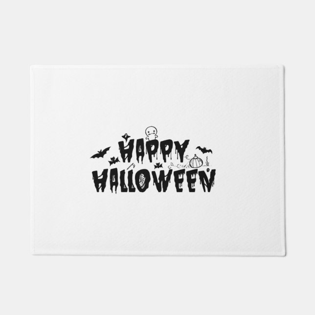 Halloween Happy   Doormat (Front)