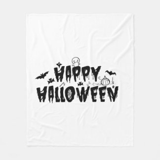 Halloween Happy   Fleece Blanket