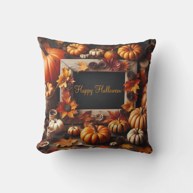 Halloween Happy Frame Cushion (Front)