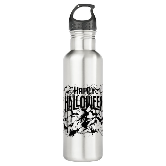Halloween Happy Halloween   710 Ml Water Bottle (Front)