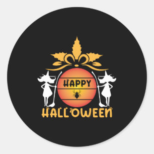 Halloween Happy Halloween Birthday Classic Round Sticker