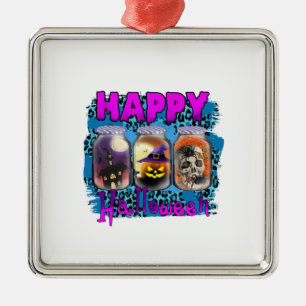 Halloween Happy Halloween Birthday Metal Tree Decoration