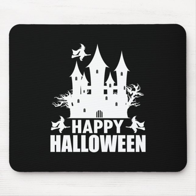 Halloween Happy Halloween Birthday Mouse Mat (Front)