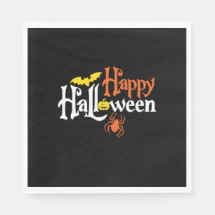Halloween Happy Halloween Birthday Napkin