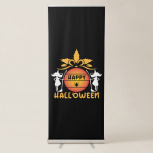 Halloween Happy Halloween Birthday Retractable Banner