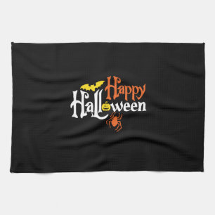 Halloween Happy Halloween Birthday Tea Towel