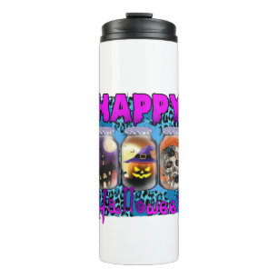 Halloween Happy Halloween Birthday Thermal Tumbler