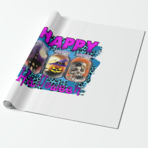 Halloween Happy Halloween Birthday Wrapping Paper