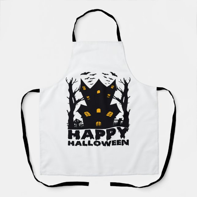 Halloween ( Happy Halloween House) Apron (Front)