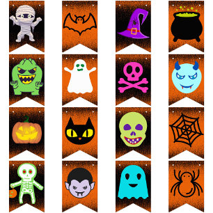 Halloween Happy Halloween Party spooky fun cute 16 Bunting