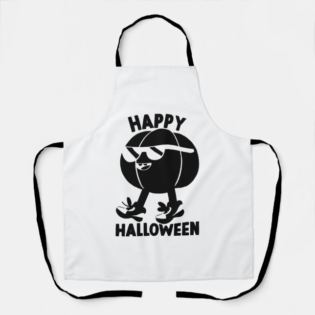 Halloween Happy Halloween Pumpkin Apron (Front)