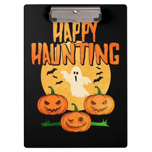 Halloween Happy Haunting Clipboard (Front)