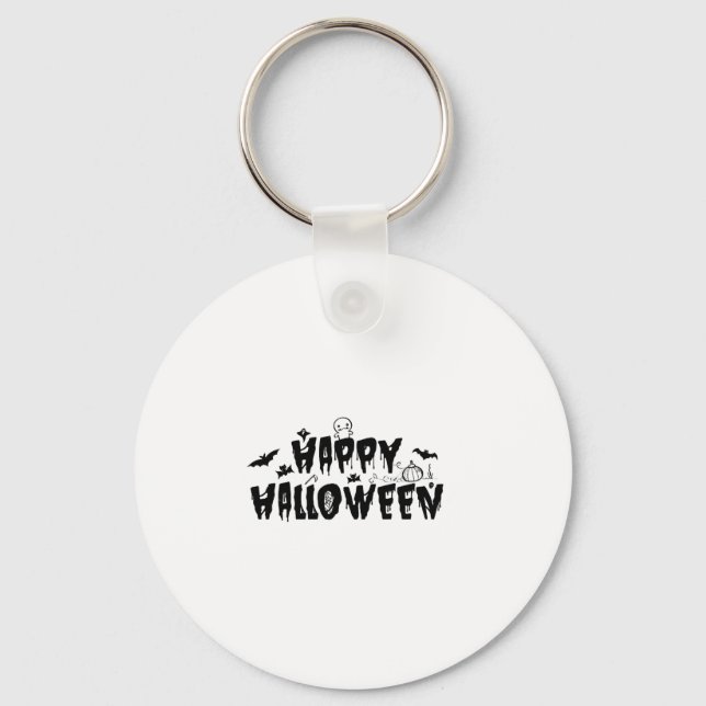 Halloween Happy   Key Ring (Front)
