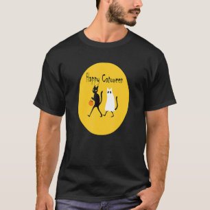 Halloween happy  sarcastic Halloween cat T-Shirt