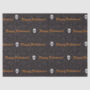 Halloween Happy Skulls Tissue Paper