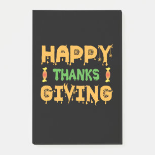Halloween Happy Thanksgiving Birthday Post-it Notes