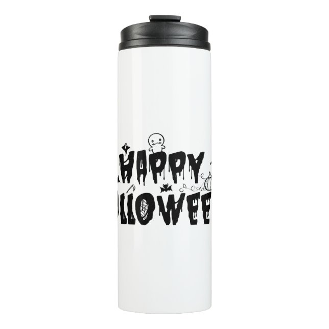 Halloween Happy   Thermal Tumbler (Front)