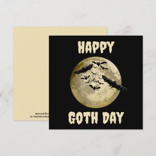 Halloween Harvest Full Moon And Night Flight Bats Card