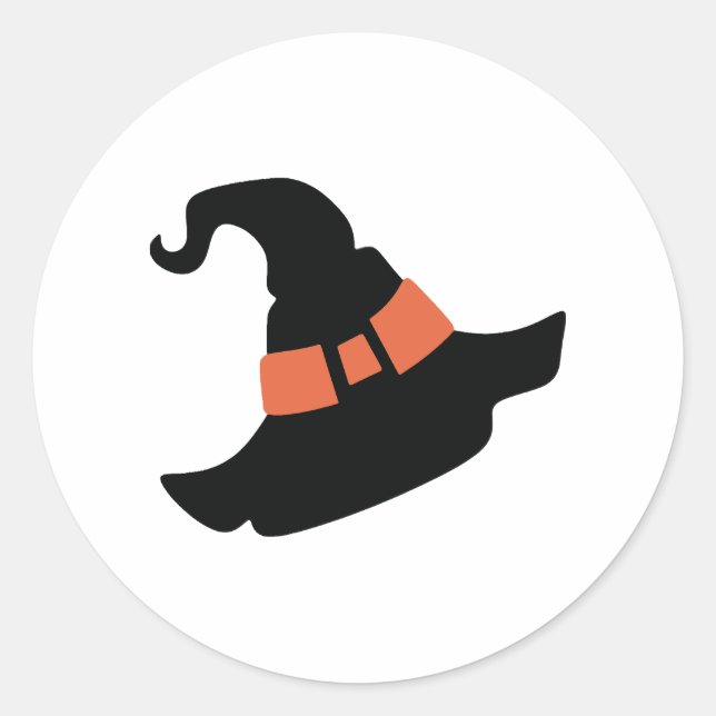 Halloween Hat Classic Round Sticker (Front)