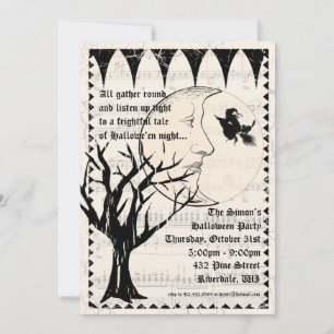 Halloween Haunt Gothic Party Invitation