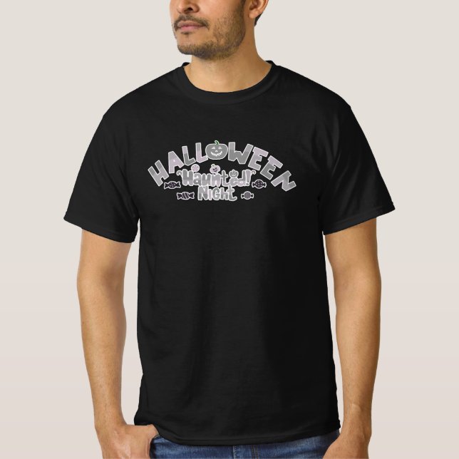 Halloween Haunt Night | Spooky Graphic Tee (Front)